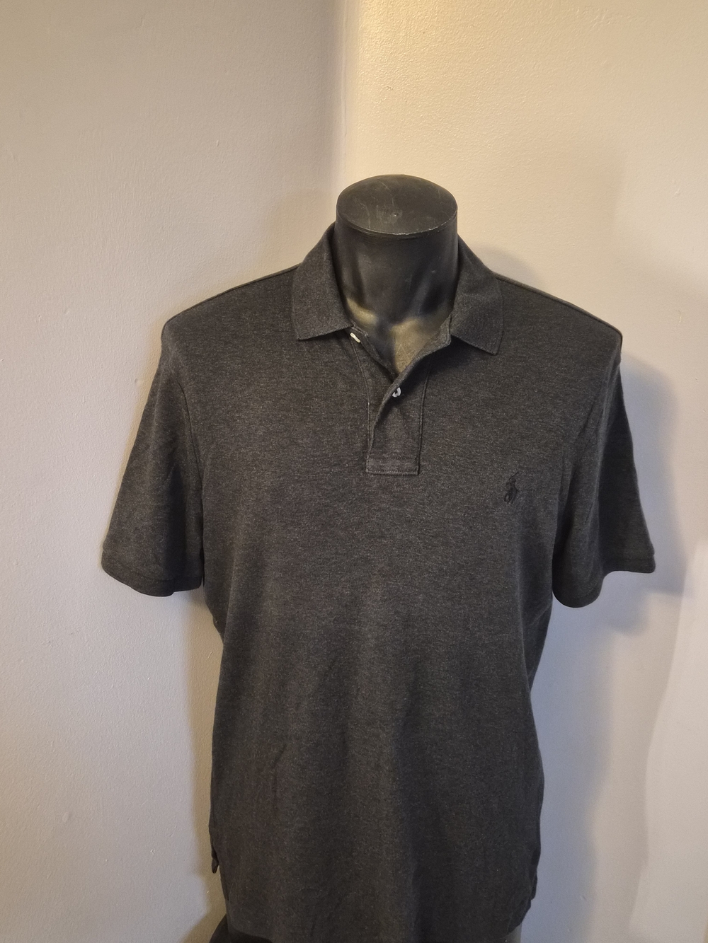 Classic Charcoal Polo Shirt - Men's Short Sleeve